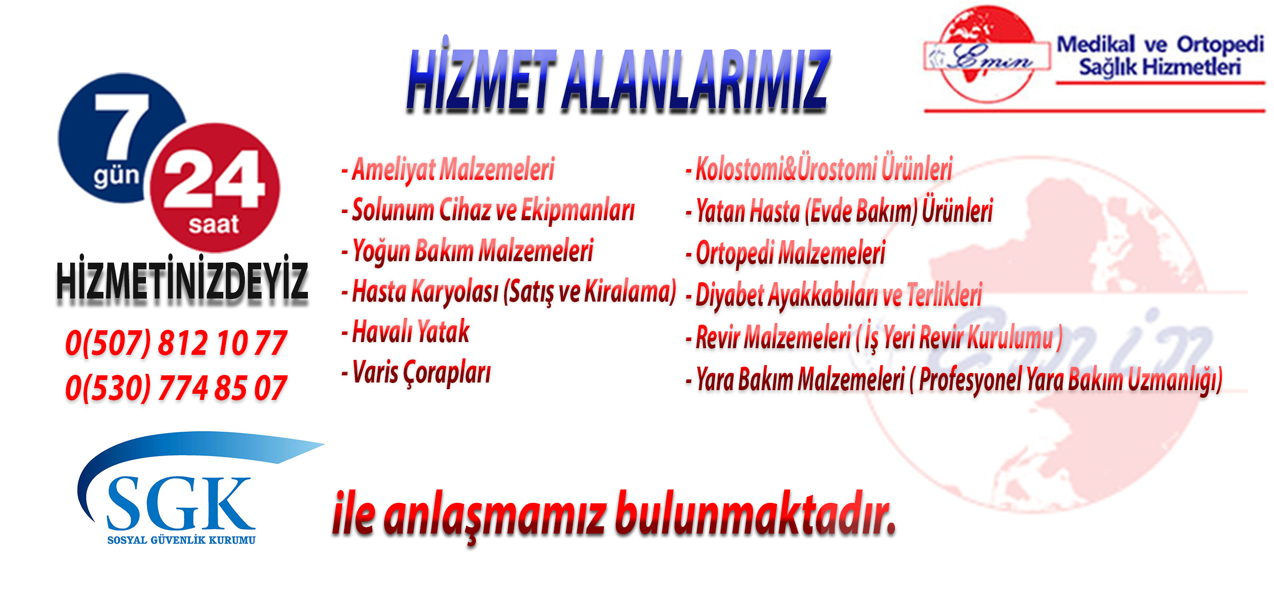 Hizmet Alanlarımız